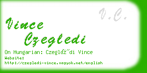 vince czegledi business card